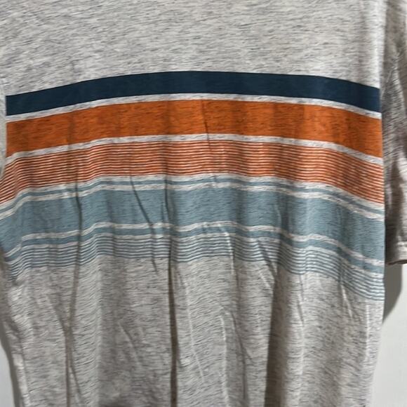 Cat & Jack T Shirt Graphic Sz XXL Husky Boys Gray Blue Orange stripes - Picture 2 of 4